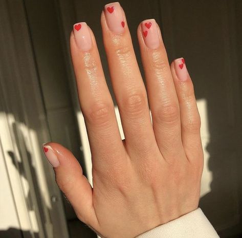 PRETTY VALENTINE NAILS | JELLY NAILS Pretty Valentine Nails, Trendy Valentines Day Nails, Valentines Nail Designs, Nail Dipping Powder Colors, Vday Nails, Valentines Day Nails, February Nails, Nail Designs Valentines, Baby Nails