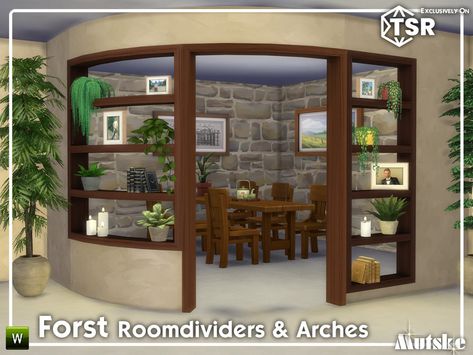 The Sims Resource - Forst Curved Bookcases and Arches Model 3 The Sims 4 Builds Ideas, Syboulette Sims 4 Bedroom, Sims 4 Bookcase Door, Sims House Build Ideas, Sims 4 Curved Walls, Ts4 Arch Cc, Sims 4 Curved Windows, Sims 4 Cc Curved Windows, Sims 4 Free Cc Decor