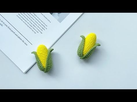 (95) Corn🌽 Crochet｜How to Crochet corn Keychain｜DIY Keychain｜Crochet Tutorial｜Free Pattern - YouTube Crochet Corn, Mexican Crochet, Corn Crochet, Milk Cotton Yarn, Love Crafts, Keychain Crochet, Crochet Keychain Pattern, Ears Of Corn, Crochet Food