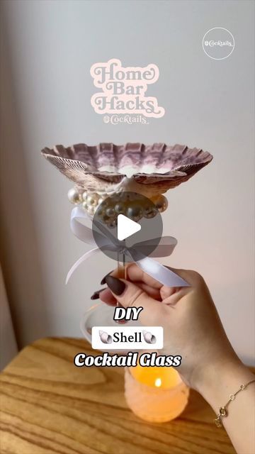 Cocktails (21+ to follow) on Instagram: "Enjoy your next cocktail lavishly with this DIY Shell Cocktail Glass 🐚🤩 It will elevate your cocktail to the next level! ✨ Grab some friends and get crafting! 🐚🍸 #diyshellcocktailglass #diy #cocktailglass #shell #glass #cocktails #crafting #crafts #homebarhacks" Diy Cocktails, Top Cocktails, Some Friends, Follow On Instagram, Cocktail Glass, Girl Day, Bars For Home, Next Level, Shells