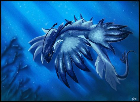 Sea Slug Art, Blue Dragon Sea Slug, Dragon Sea Slug, Sea Dragon Art, Blue Glaucus, Slug Art, Blue Sea Slug, Glaucus Atlanticus, Blue Dragons