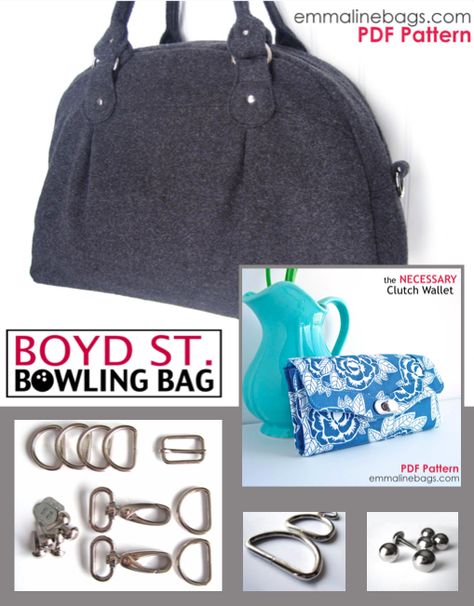 Boyd Street Bowling Bag Emmaline Bags + Giveaway Pouches Diy, Homemade Bags, Emmaline Bags, Bags Sewing, Diy Crochet Bag, Bag Inspiration, Bowling Bag, Diy Bags, Bowling Bags