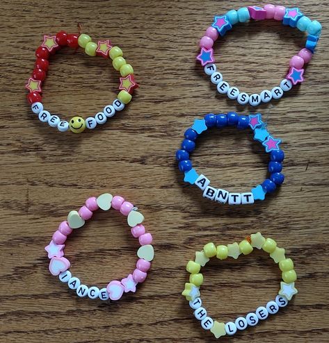 Bfdi Bracelet Ideas, Bfdi Bracelet, Silly Clothes, Pony Bead Bracelets, Things I Need To Buy, Paint Brush Art, Kandi Cuff, Bracelet Craft Diy, Kandi Bracelets