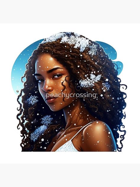 "Poli'ahu Hawaiian Goddess of Snow Mauna Kea Illustration Mythology" Art Print for Sale by peachycrossing Hawaiian Goddess, Mauna Kea, Mythology Art, Art Print, Art Prints, For Sale, Art