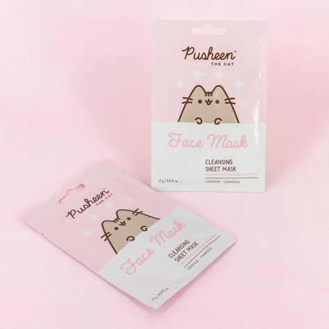 Pusheen The Cat, Pusheen Cute, Cat Face Mask, Pusheen Cat, Cat Cafe, Sheet Mask, Pusheen, Cat Face, Christmas Wishlist