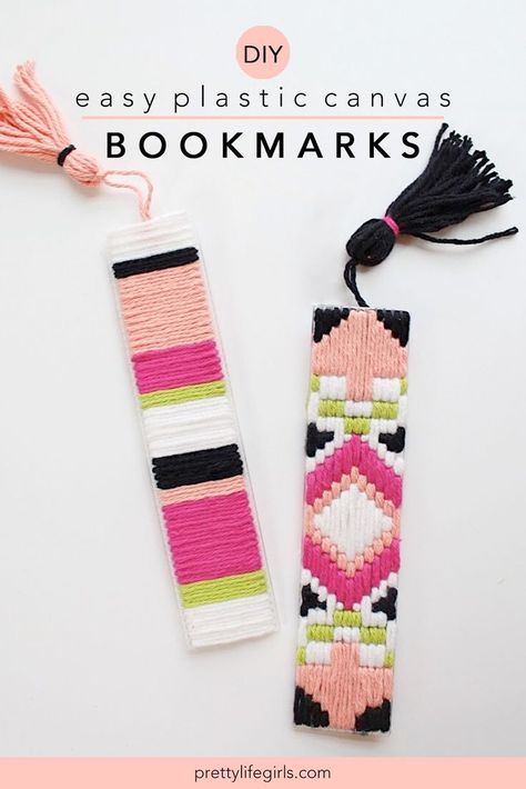 Plastic Canvas Bookmarks, Canvas Bookmarks, Bookmark Tutorial, Broderie Bargello, Plastic Canvas Books, Sac Diy, Plastic Canvas Stitches, Plastic Canvas Patterns Free, Plastic Crafts