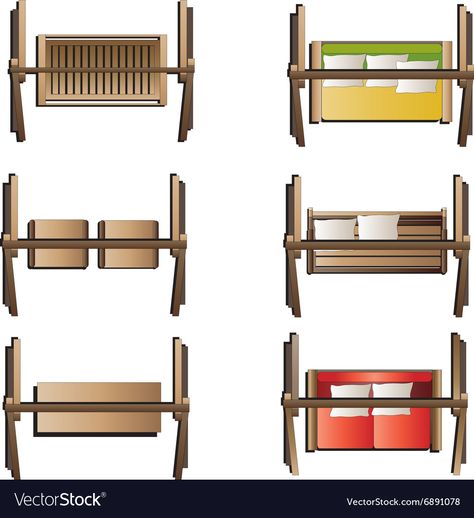 Outdoor Furniture Top View Png, Door Top View, Outdoor Furniture Top View, Plants Photoshop, Landscape Top View, Png Architecture, Chalet Exterior, Balcony Swing, Floor Plan Symbols