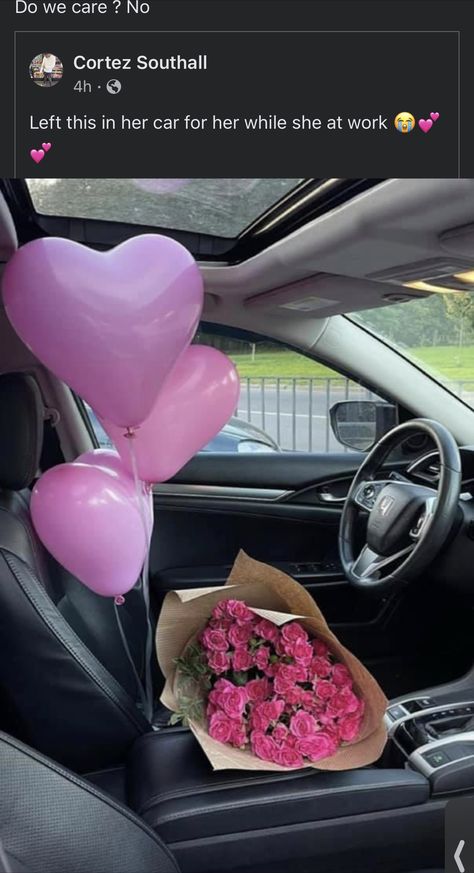 Spoiled Girlfriend Goals, Flowers From Boyfriend, Girlfriend Proposal, Will You Be My Girlfriend, Black Relationship Goals, Cute Couple Gifts, Black Love Couples, Black Couples Goals, Romantic Gestures