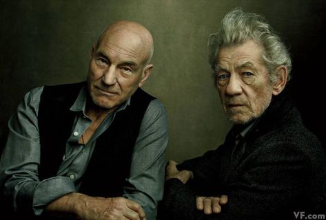 Just my favorite photographer's (Annie Leibovitz) portrait of my favorite duo Annie Leibovitz Portraits, Annie Leibovitz Photos, Billy Kidd, Annie Leibovitz Photography, Sir Ian Mckellen, Best Portrait Photographers, Ian Mckellen, Patrick Stewart, Annie Leibovitz