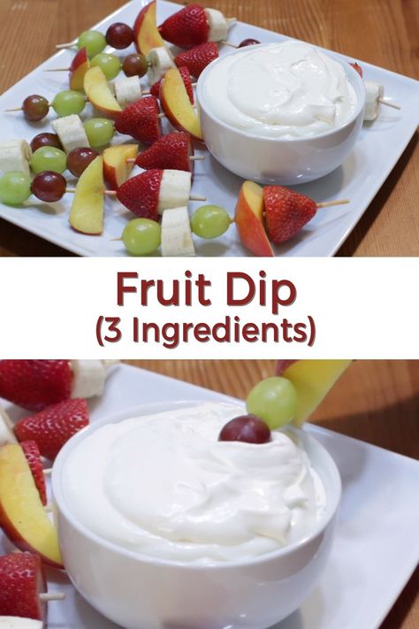 Fruit Dip Recipe, Easy Fruit Dip, Cream Cheese Fruit Dip, Fruit Dips, Dips Recipes, Fruit Dips Recipes, Sweet Dips, Dip Recipes Easy, Appetizers Recipes