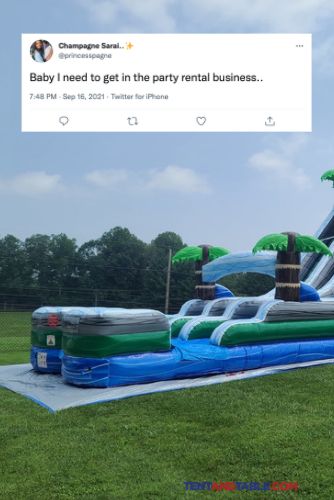 Inflatable Rental Business, Rental Business Ideas, Party Rental Business Ideas, Bounce House Business, Party Rental Business, Event Rental Business, Party Rentals Business, Moon Bounce, Event Planning Organization