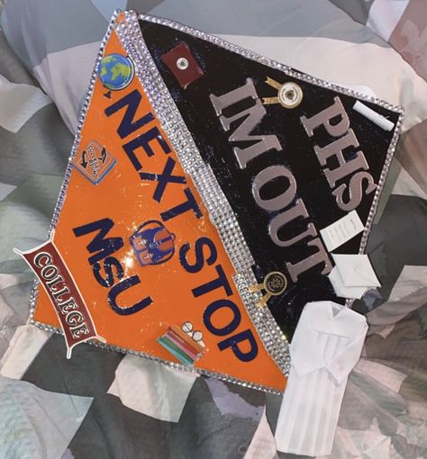 Morgan state University 🐻 Morgan State Graduation Party, Morgan State University Decision Day, Morgan State University Aesthetic, Morgan State University, High School Graduation Cap, University Dorms, Graduation Party Foods, Cap Decoration, Graduation Cap Designs