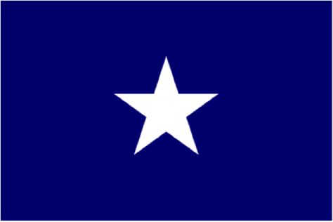 A symbol of secession, the “Bonnie Blue Flag” was an unofficial flag of the Confederate States of America.  It was especially popular during the war’s early years.  The song by the same name combined lyrics written in 1861 by Harry McCarthy with the tune “The Irish Jaunting Car.” Bonnie Blue, Emancipation Proclamation, Blue Flag, Early Years, Military History, Blue Star, The Song, States Of America, American Flag