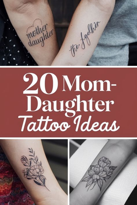 Mom and daughter tattoo ideas with various heart and floral designs on arms. Matching Mom Daughter Tattoos, Mother Daughter Tattoos Meaningful, Heart Outline Tattoo, Teacup Tattoo, Ohana Tattoo, Mom And Daughter Tattoos, Promise Tattoo, Mom Daughter Tattoos, I Love You Mother