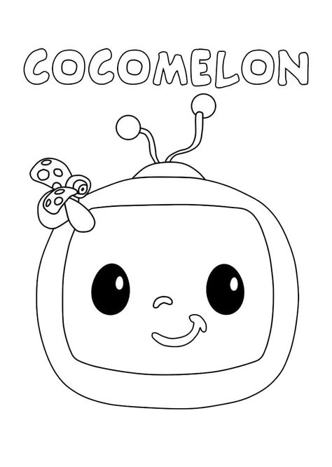 Cocomelon Arts And Crafts, Coloring Pages Cocomelon, Coco Melon Coloring Pages Free Printable, Cocomelon Coloring Book, How To Draw Cocomelon, Coloring Pages For Toddlers Free Printable, Cocomelon Colouring Pages, Cocomelon Drawing Easy, Coco Melon Coloring Pages