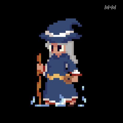 Blue Witch Pixel art [o]=[o]  instagram.com/pradiptale  pradiptale.tumblr.com twitter.com/pradipta_ale pradiptaaleofficial@gmail.com Witch Pixel Art, Blue Witch, Piskel Art, Game 2d, Caracter Design, Pixel Characters, Art Outfit, Pixel Art Tutorial, Video Game Design