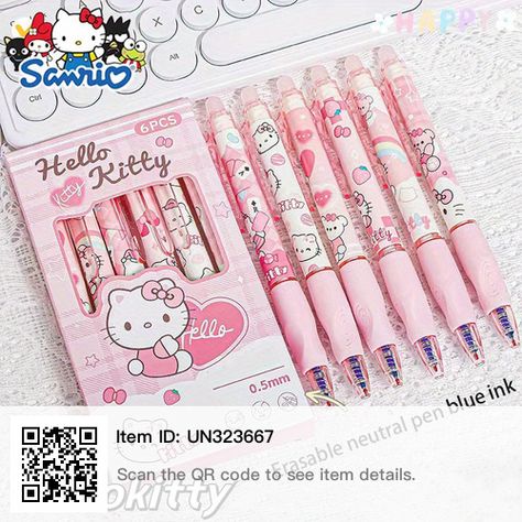 Pen Cute, My Melody Cinnamoroll, Erasable Gel Pens, Melody Cinnamoroll, Gel Pens Set, Fine Writing Instruments, Glue Pen, Kawaii Gifts, Writing Pens