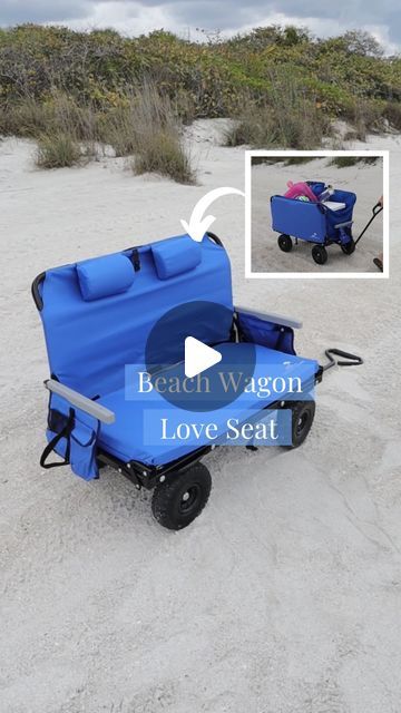 A 3-in 1 lounge wagon ⛱️👏 Comment WAGON to have this item DM’d to you or you can find it under ✨Outdoors✨ on my website.
.
*... | Instagram Lounge Wagon, Beach Wagon, Hidden Messages, Blue Beach, Spring Is Here, Spring Season, Find It, My Website, Outdoors Adventure