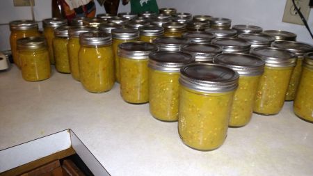 Hot Pepper Butter (Mustard) for Canning - comment says she used only 4 cups sugar and a variety of hot peppers. Pepper Butter Canning, Hot Pepper Butter, Hot Pepper Mustard Recipe, Pepper Mustard Recipe, Canning Peppers, Mustard Recipe, Canning Recipe, Canning Vegetables, Canning Jam