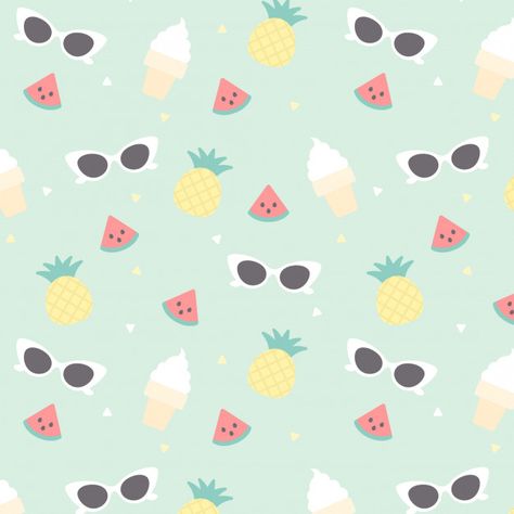 Summer seamless pattern background Summer Seamless Pattern, Summer Backgrounds Wallpapers, Summer Pattern Wallpaper, Cartoon Chef, Rose Gold Texture, Neon Backgrounds, Summer Backgrounds, Backgrounds Wallpapers, Paint Background