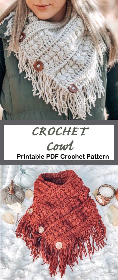 Crochet Cowl Patterns, Cowl Patterns, Crochet Cowls, Cozy Gifts, Heart Crochet, Winter Crochet, Scarf Patterns, Crochet Cowl Pattern, Cozy Crochet