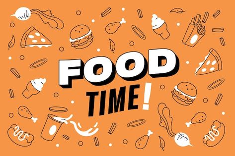 Wall Graphics Restaurant, Foodies Logo, Restaurant Mural, Colorful Restaurant, Restaurant Advertising, Background Food, Food Time, Modern Food, Food Illustration Art