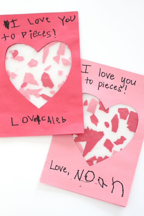 Valentine’s Classroom Gifts, Valentine Cards For Preschoolers To Make, Love Letter Craft Ideas, Pre K Valentines Day Gifts For Parents, Valentine Gift For Grandparents, Valentines Gifts From Toddlers, Valentine’s Day Crafts For Kids To Parents, Love Crafts For Toddlers, I Love You To Pieces