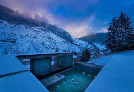 7132 Therme: Thermal Baths in Vals 7132 Hotel, Hotel Switzerland, Alpine Hotel, Therme Vals, Switzerland Hotels, Thermal Baths, Peter Zumthor, Thermal Spa, Thermal Bath