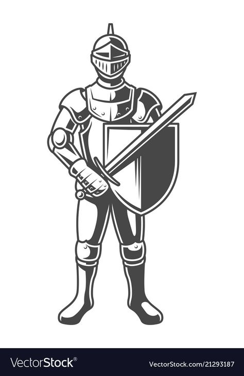 Knight Svg Free, Knight Vector, Knight Illustration, Kingdom Vbs, Knight Drawing, Knight Tattoo, Medieval Party, Monochrome Makeup Look, Vbs 2023