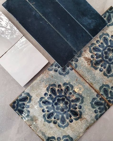 Kalafrana Ceramics, Italy Tiles, Feature Wall Tiles, Bathroom Feature Wall Tile, Yellow Kitchen Cabinets, Blue Moroccan Tile, Coastal Luxe, Moroccan Bathroom, Imperfect Beauty