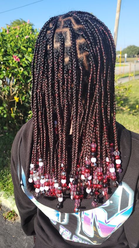 2000s Fashion Aesthetic, Y2k Braids, Colored Braids, Curls Hairstyles, Box Braids Hairstyles For Black Women, Braids With Beads, Pretty Braided Hairstyles, Natural Curls Hairstyles, Beautiful Hairstyles