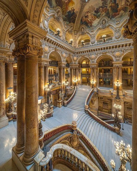 Home / X Opera Garnier Paris, Opera Garnier, Interior Staircase, Fantasy Rooms, Castle Aesthetic, Hotel Building, Castle House, Fantasy City, Fantasy Places