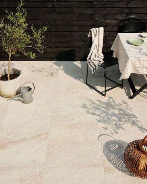 Tile Patio Floor, Kitchen Dining Rooms, Outside Flooring, Beach House Renovation, Terrace Tiles, Outdoor Porcelain Tile, Terrace Floor, Paving Design, Sandstone Tiles