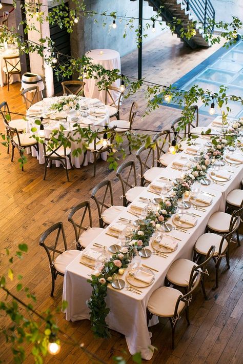 Greenery Installation Wedding, Blush And Greenery Wedding, Foundry Wedding, Jewish Wedding Traditions, Jewish Wedding Ceremony, Wedding Ceiling, Floral Installations, Sarah Seven, Rooftop Wedding