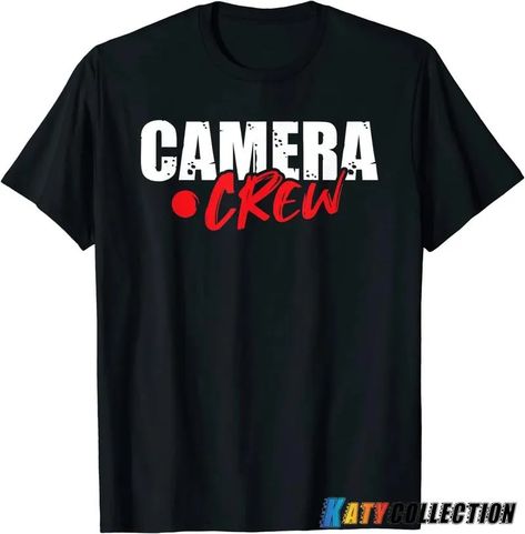 Camera Crew Tv Filmion Movie Filmmaker Camera Man T-Shirt Check more at https://katycollection.com/product/camera-crew-tv-filmion-movie-filmmaker-camera-man-t-shirt/ Crew Tshirt Design Event, Movie T Shirt Design, Photography T Shirts Design, Film T Shirt, Film Crew Tshirt, Photographer Tshirt, Dance Gifts, Spin Cycle, Film Production