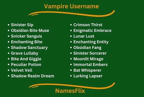 Vampire Username Vampire Usernames, Night Walkers, The Supernatural, Mythical Creature, Online Presence, The Conjuring, Mythical Creatures, Supernatural, Quick Saves