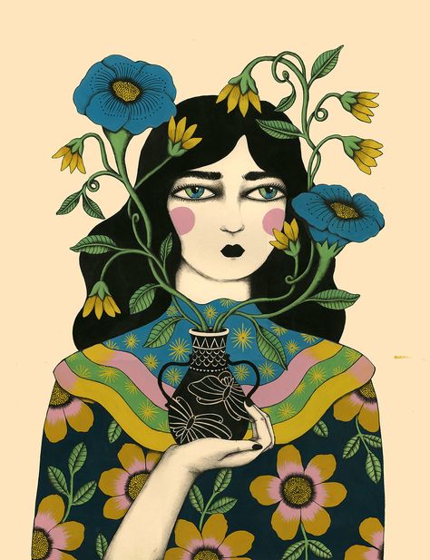 Daily Sketchbook, Tarot Art, Arte Inspo, Mystical Art, Plant Illustration, Arte Pop, Plant Lady, Floral Vintage, Portland Oregon