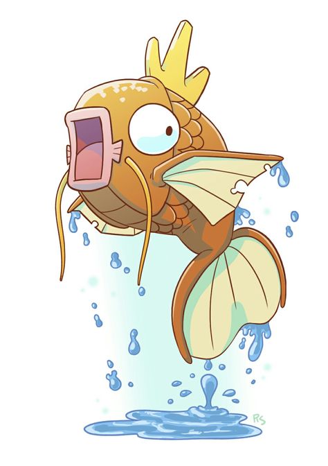 Magikarp Magikarp Art, Water Pokemon, Cool Pokemon Wallpapers, Pokemon Tattoo, Spyro The Dragon, Pokemon Pokedex, Pokemon Funny, My Pokemon, Cool Pokemon