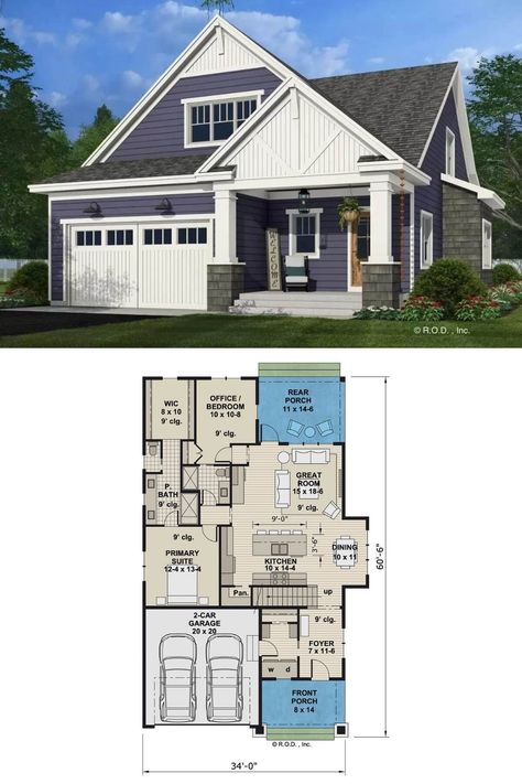 Bungalow With Loft Floor Plans, Bungalow Walk Out Basement House Plans, Bungalow With Loft, House Plan With Basement, Loft Floor Plans, Decorative Gable, Floor Plan Creator, Loft Plan, Gable Brackets