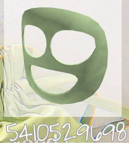 Sleep Mask Bloxburg Codes, Bloxburg Green Accessories Codes, Bloxburg Sleep Mask Code, Bloxburg Mask Code, Roblox Green Top Codes, Green Roblox Accessories Codes, Face Mask Outfit, Cute Sleep Mask, Video Game Outfits