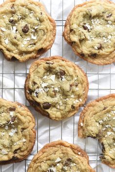 Momofuku Milk Bar salted chocolate chip cookies -- melted butter, no aging, 10 minutes at 180ºC and DONE Milk Bar Recipes, Salted Chocolate Chip Cookies, God Exists, Cookie Recipes Homemade, Foodie Crush, Milk Bar, Salted Chocolate, Baking Sweets, How Sweet Eats