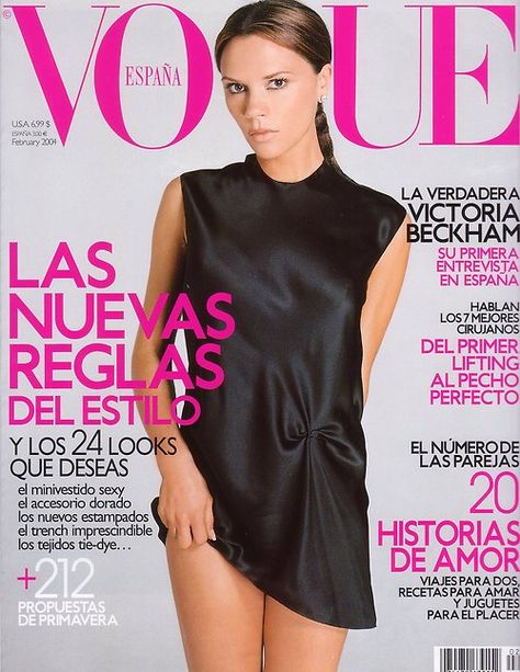 Victoria Beckham | Vogue Spain | Cover February 2004 Victoria Beckham Harper, Viktoria Beckham, Victoria Beckham Vogue, Victoria Beckham Hair, Victoria Beckham Outfits, Victoria Beckham Style, Vogue Magazine Covers, Victoria B, Victoria Fashion