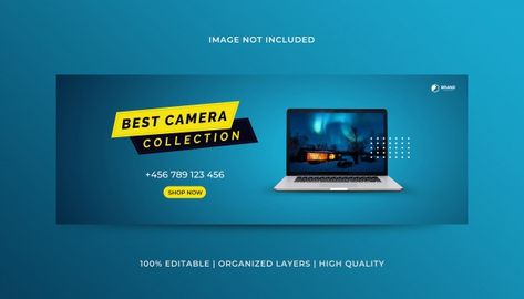 Laptop Banner, Business Facebook Cover, Banners Template, Space Text, Facebook Cover Design, Graphic Design Business Card, Education Icon, Laptops For Sale, Banner Ads Design