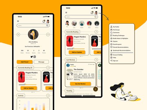User Experience Design, Reading Challenge, Book App, Experience Design, User Experience, Friends Quotes, Ui Design, App Design, Case Study