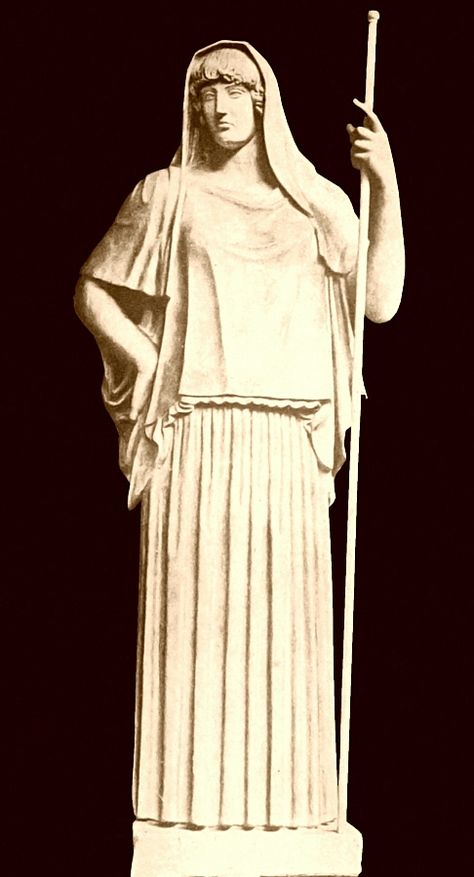 Hesta (Giustiniani Hestia), 460-450 BC, Torlonia Museum, Rome Hestia Sculpture, Greek Goddesses Drawing, Goddess Of The Hearth, Living Statue, Sculpture Exhibition, Ancient Goddesses, Classical Mythology, Greek Statues, Roman Gods