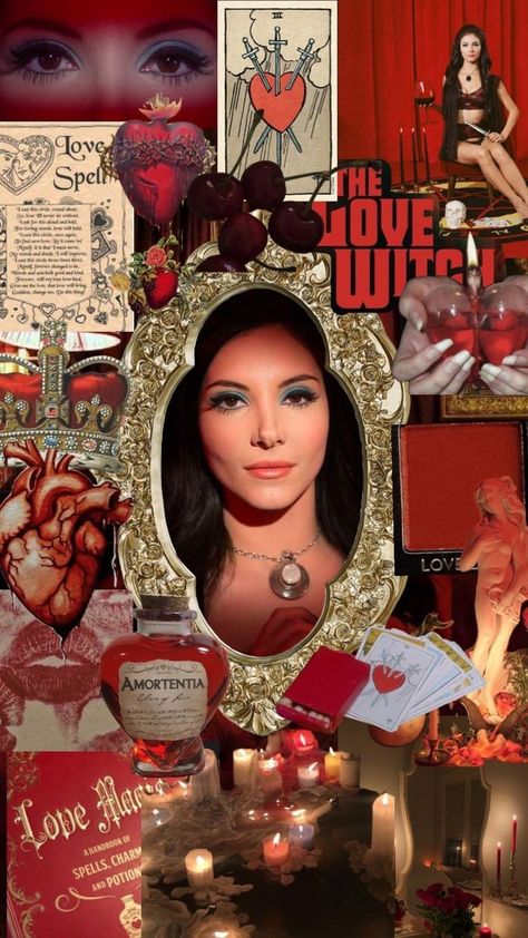 Manifest Man, Red Witch Aesthetic, Venusian Energy, The Love Witch Aesthetic, Elaine Parks, Love Witch Aesthetic, The Love Witch Movie, The Love Witch, College Wallpaper