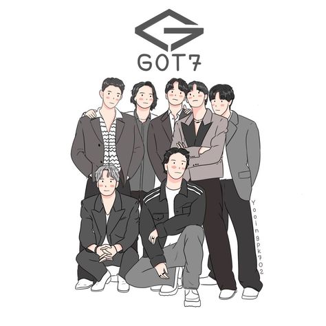 Got 7 Wallpaper, Diy Graphic Tee, Got7 Fanart, Got7 Aesthetic, 7 Wallpaper, I Got 7, Got7 Yugyeom, Got7 Jinyoung, Minimal Wallpaper