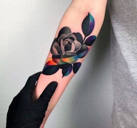 flower tattoo Purple Tattoos, Vogel Tattoo, Floral Tattoo Sleeve, Carpe Koi, Tattoo Girls, Tatuaje A Color, Top Tattoos, Up Tattoos, Dope Tattoos