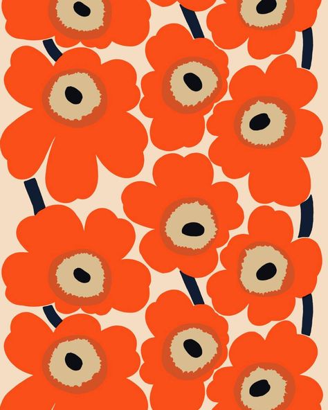 Marimekko Wallpaper, Marimekko Pattern, Art Sacre, Apple Wallpaper Iphone, Cute Patterns Wallpaper, Apple Wallpaper, Marimekko, Cute Wallpaper Backgrounds, Floral Illustrations