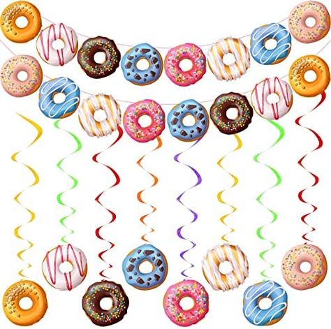 Ships within 24 Hours or Less! Buy This Product Form Our Website For Your Amazing Party! 34 Pcs Donut Party Decorations Include 2 Pcs Donut Garland Banner and 32 Pcs Donut Hanging Swirl Party Supplies for Birthday Baby Shower Grow Up Party Favors Shop at https://www.homepartyking.com/product/34-pcs-donut-party-decorations-include-2-pcs-donut-garland-banner-and-32-pcs-donut-hanging-swirl-party-supplies-for-birthday-baby-shower-grow-up-party-favors Donut Forget Us, Donut Garland, Up Party Favors, Donut Party Ideas, Donut Banner, Donut Party Decorations, Donut Theme Party, Woodland Animal Birthday, Grown Up Parties